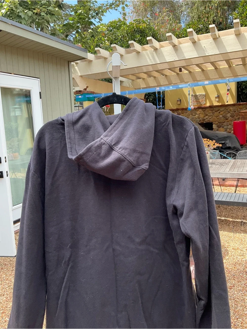Men's Crewneck Hoodie Sweater in Black